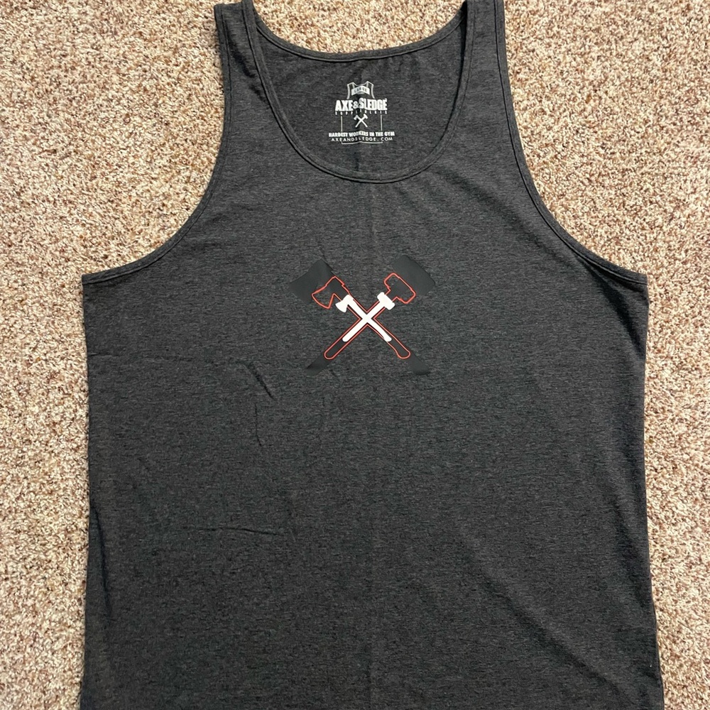 Axe and Sledge Charcoal Tank Top